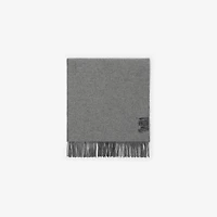 Wide Reversible Check Cashmere Scarf in Charcoal/vine | Burberry® Official