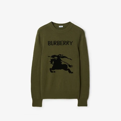 EKD Wool Cashmere Sweater in Tent green - Men | Burberry® Official