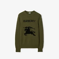 EKD Wool Cashmere Sweater in Tent green - Men | Burberry® Official