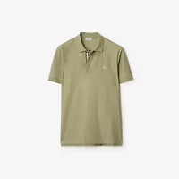 Cotton Polo Shirt in Glade green - Men | Burberry® Official