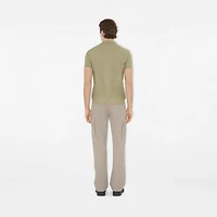 Cotton Polo Shirt in Skylark - Men | Burberry® Official