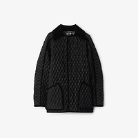 Quilted Nylon Floriston Jacket in Black - Women | Burberry® Official