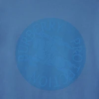 EKD Badge Cotton T-shirt in Pool - Men | Burberry® Official