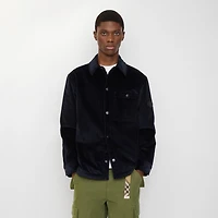 Corduroy Overshirt in Twilight blue - Men, Cotton | Burberry® Official