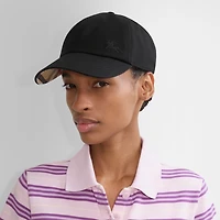Gabardine Baseball Cap in Black/sand beige - Men | Burberry® Official