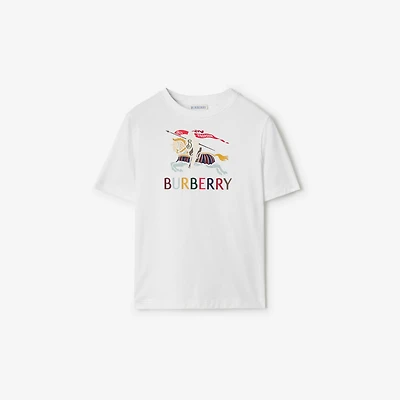 EKD Cotton T-shirt in White | Burberry® Official