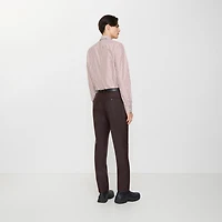 Striped Wool Mohair Tailored Trousers in Log brown - Men | Burberry® Official