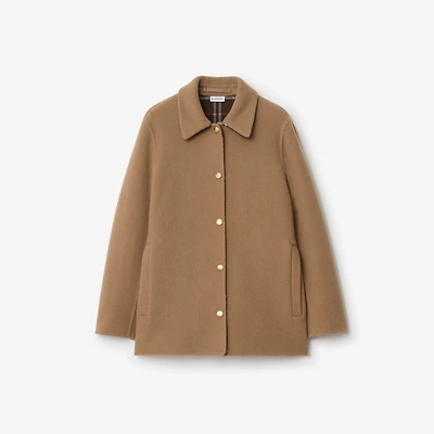 Wool Overshirt in Camel brown/treacle brown - Women | Burberry® Official