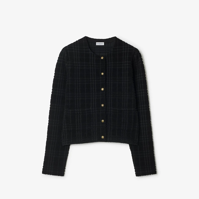 Wool Blend Jacket in Black - Women | Burberry® Official