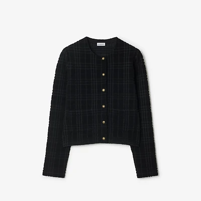 Wool Blend Jacket in Black - Women | Burberry® Official