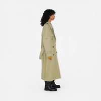 Long Gabardine Castleford Trench Coat in Hunter - Women | Burberry® Official