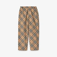 Check Twill Trousers in Sand - Men | Burberry® Official