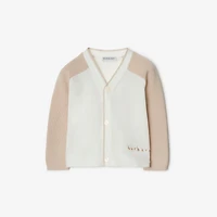 Cotton Cardigan in Ivory - Children | Burberry® Official