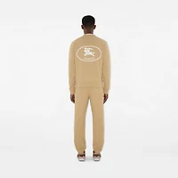 Knight Stamp Cotton Sweatshirt in Flax beige - Men | Burberry® Official