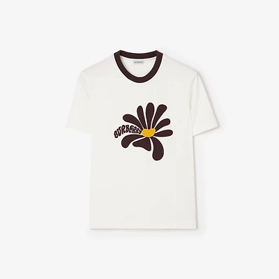 Daisy Cotton T-shirt in Chalk white - Men | Burberry® Official