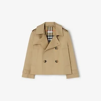 Cotton Trench Jacket in Sand beige | Burberry® Official