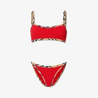 Tyler Bikini in Red - Women, Nylon | Burberry® Official