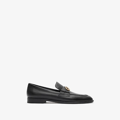 Leather Opal Loafers in Black - Women | Burberry® Official