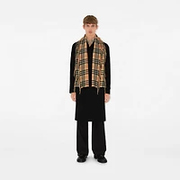 Check Cashmere Happy Scarf in Sand | Burberry® Official