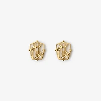 B Charm Hair Clips in Gold | Burberry® Official