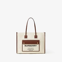 Small Freya Tote in Natural/tan - Women, Canvas | Burberry® Official