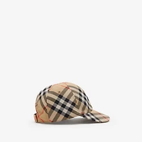 Check Baseball Cap in Sand - Children | Burberry® Official