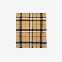 Check Wool Scarf in Sand | Burberry® Official