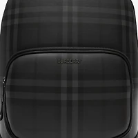 City Check Zip Backpack in Iron grey - Men, Technical, Cotton | Burberry® Official