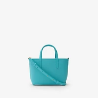 Mini Reversible Bloomsbury Tote​ in Blue/atom blue - Women | Burberry® Official