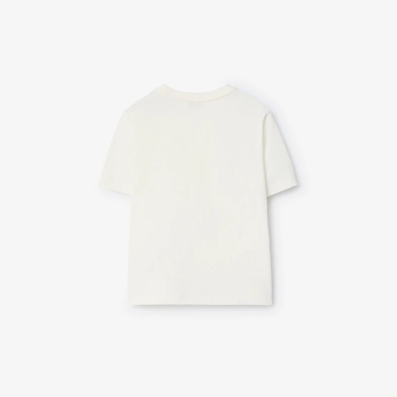 Multicolour Knight Cotton T-shirt in Chalk white | Burberry® Official