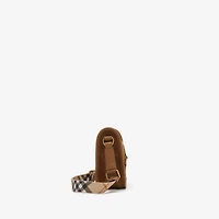 Mini B Clip Messenger Bag in Hazel brown - Women | Burberry® Official