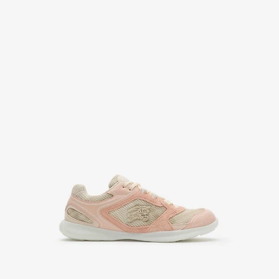 Check Matrix Sport Sneakers in Clam beige - Women | Burberry® Official