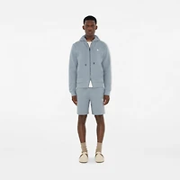 Knight Stamp Cotton Zip Hoodie in Gale grey - Men | Burberry® Official