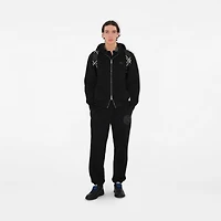 EKD Badge Cotton Jogging Pants in Black - Men | Burberry® Official