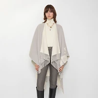 EKD Wool Cashmere Cape in Pigeon grey | Burberry® Official
