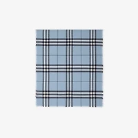 Wide Check Wool Scarf in Bank blue | Burberry® Official