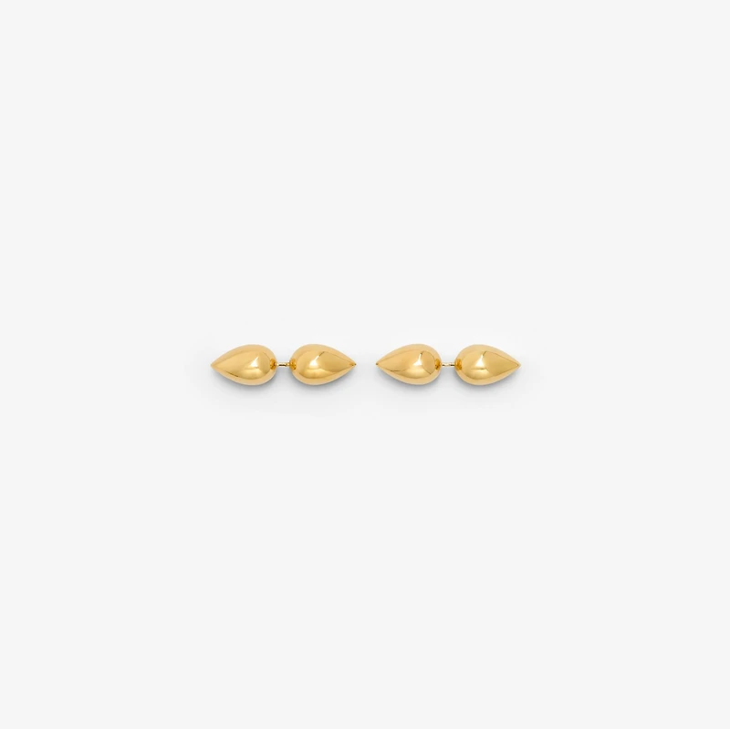 Spear Stud Earrings in Gold