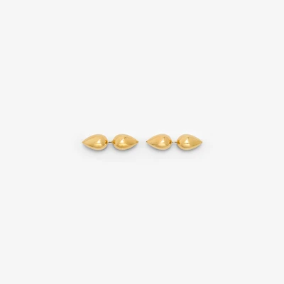 Spear Stud Earrings in Gold