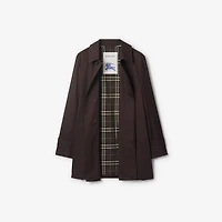 Short Gabardine Car Coat in Clove brown - Men | Burberry® Official