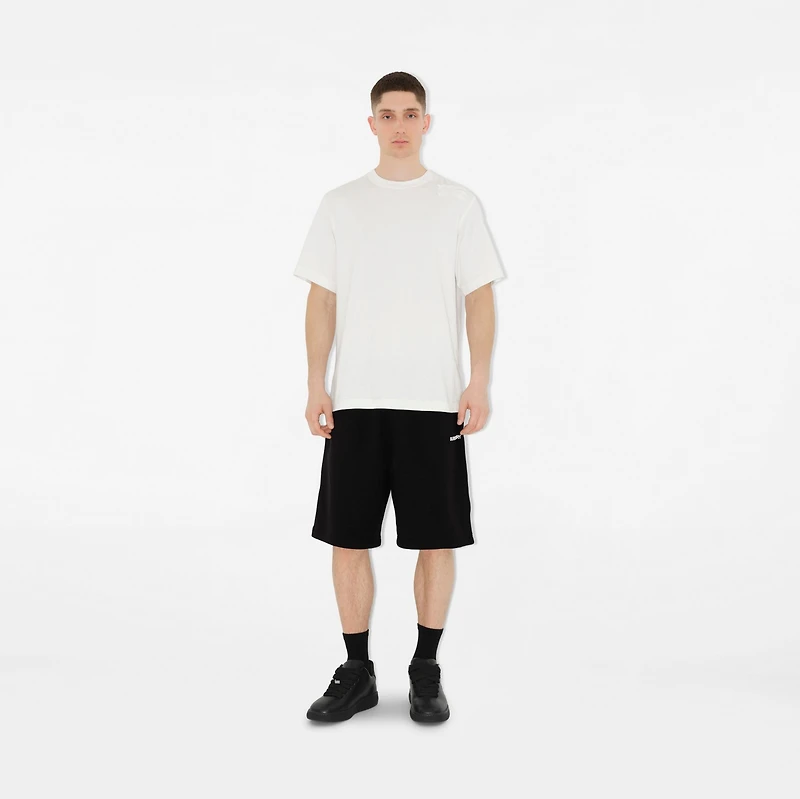 Cotton Shorts in Black - Men | Burberry® Official