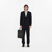 Slim Vertical Denny Tote in Charcoal - Men | Burberry® Official