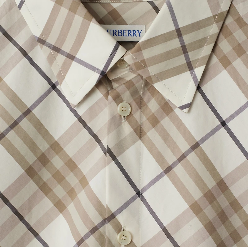 Regular Fit Check Cotton Shirt - Men | Burberry® Official