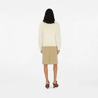 EKD Wool Cashmere Sweater in Off white - Women | Burberry® Official