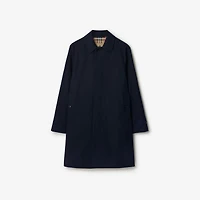 Mid-length Camden Heritage Car Coat in Coal blue - Men, Cotton Gabardine | Burberry® Official