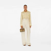 Mini Check Bowling Bag in Archive beige/briar brown - Women | Burberry® Official