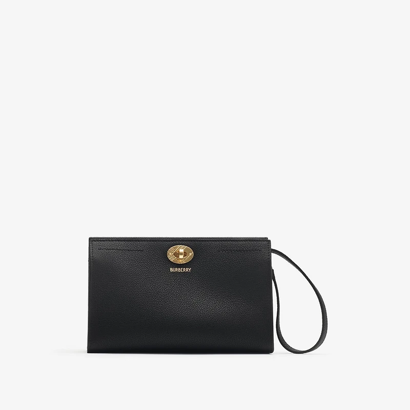 Cotswolds Pouch in Black - Women, Leather | Burberry® Official
