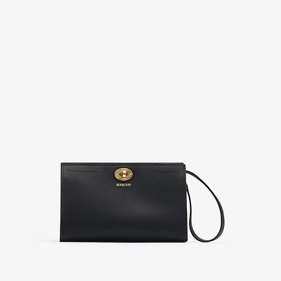 Cotswolds Pouch​ in Black - Women, Leather | Burberry® Official