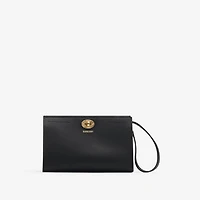 Cotswolds Pouch​ in Black - Women, Leather | Burberry® Official