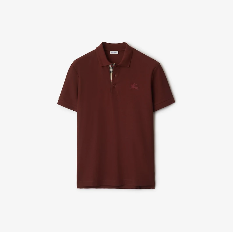 Cotton Polo Shirt in Box red - Men | Burberry® Official