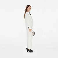 Wool Tailored Jacket in Cool alabaster - Women | Burberry® Official